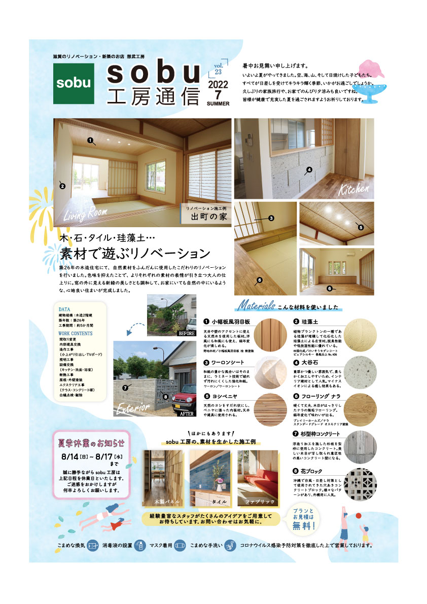 「sobu工房通信」2022年7月号